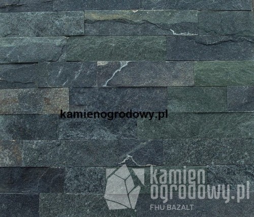 Płytka gnejsowa grfitowo zielona paski 6cm