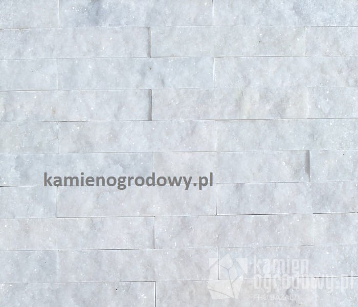 Płytka marmurowa biała błyszcząca