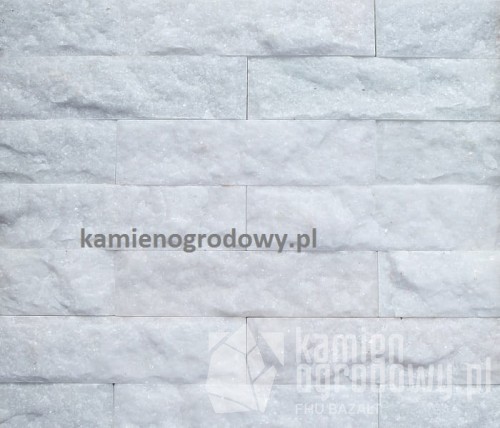 Płytka marmurowa biała błyszcząca