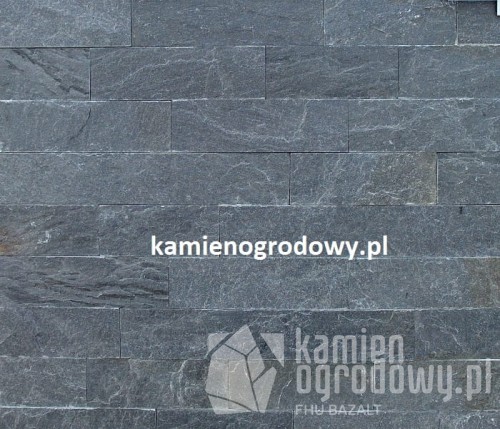 Płytka kwarcytowa grafitowa paski 6cm